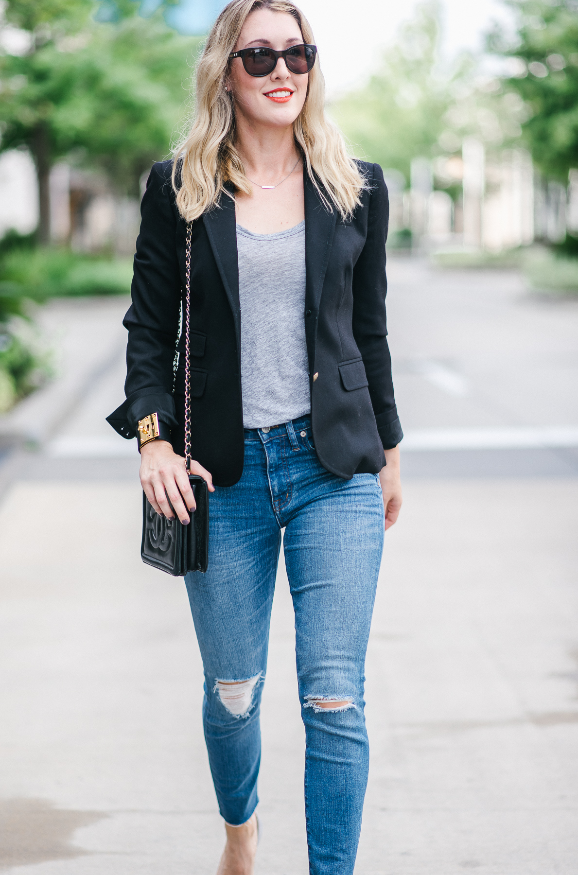 how to wear a blazer for fall-just add it to your basics