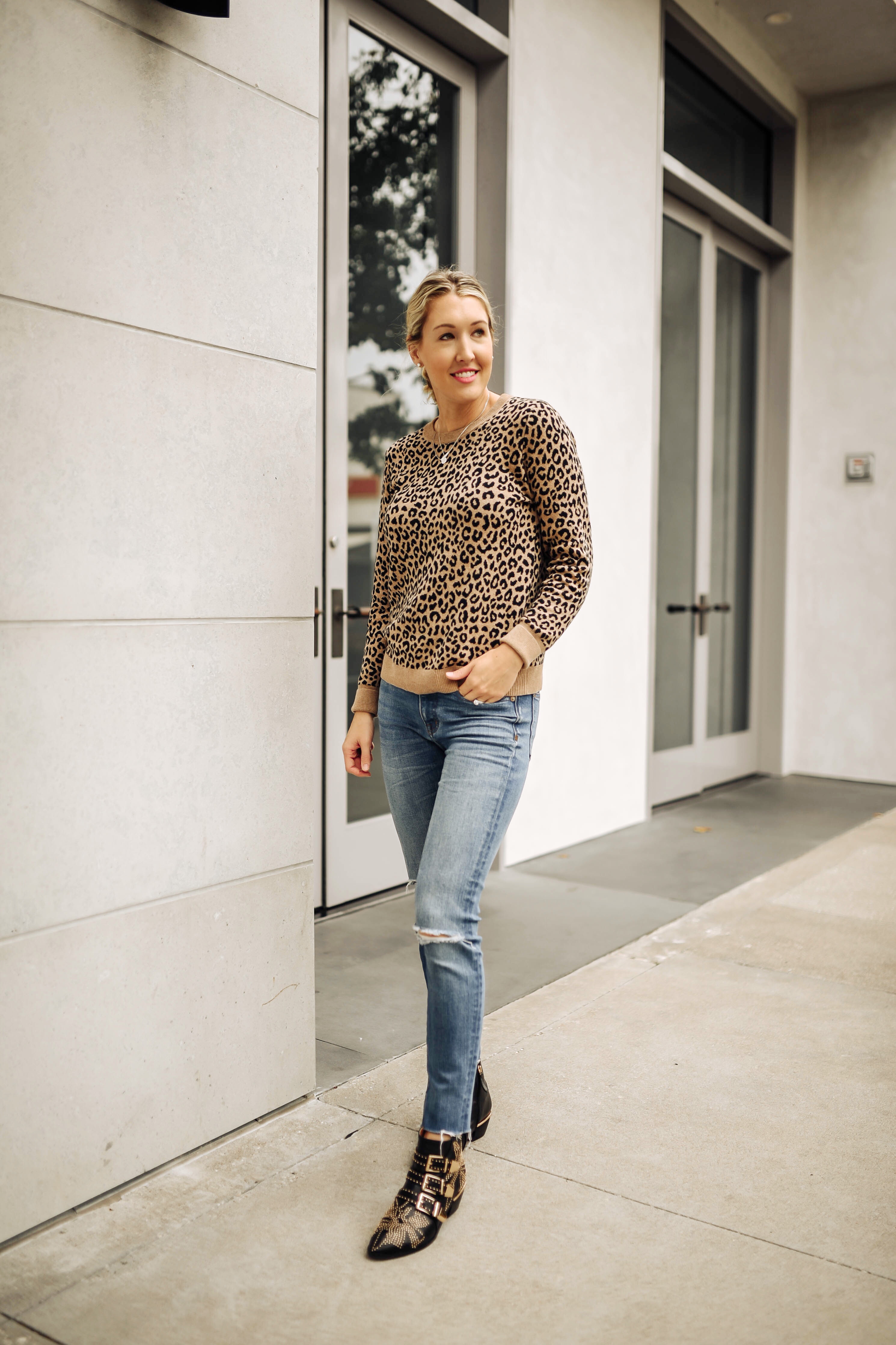 target leopard pullover