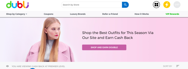 Dubli is a FREE cash back website I use to shop my favorite stores