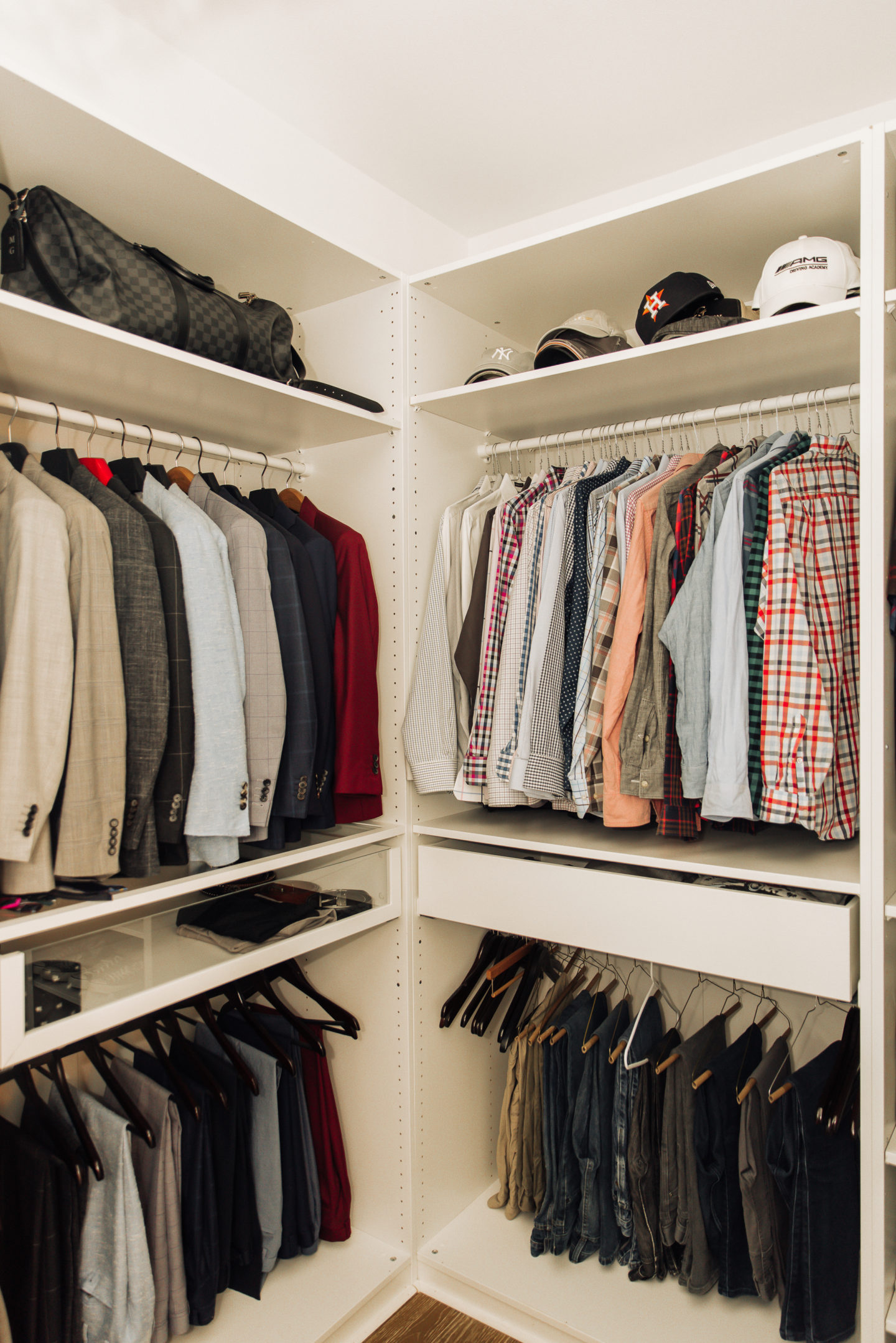 closet organization ideas small