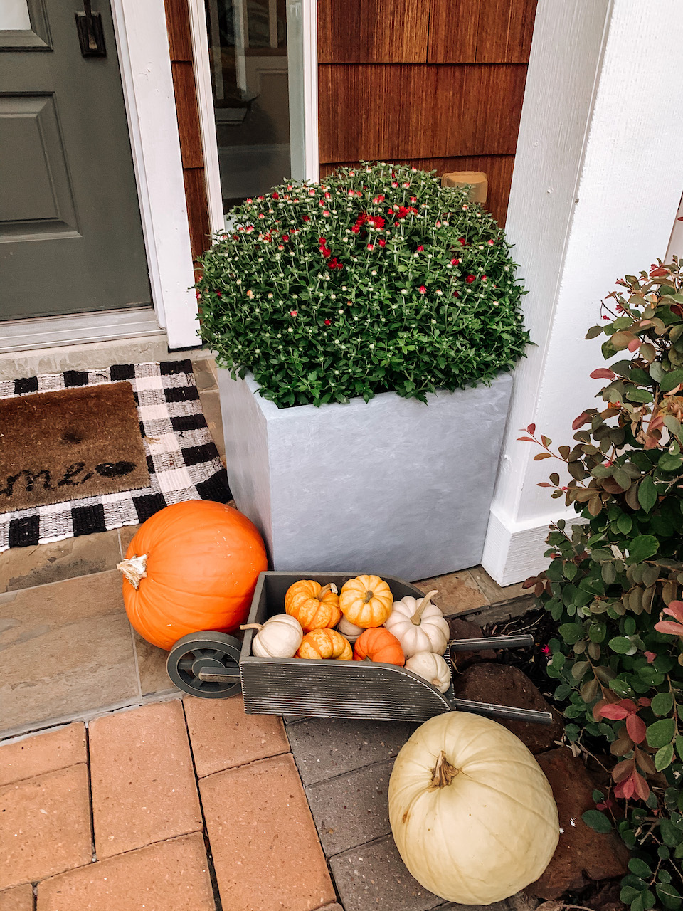 fall front door decor